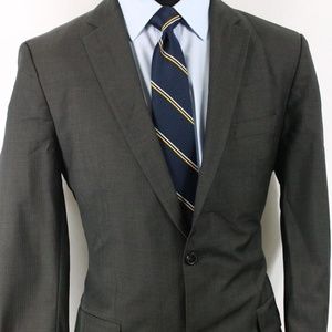 42L Hugo Boss Super 100s Gray Double Vent